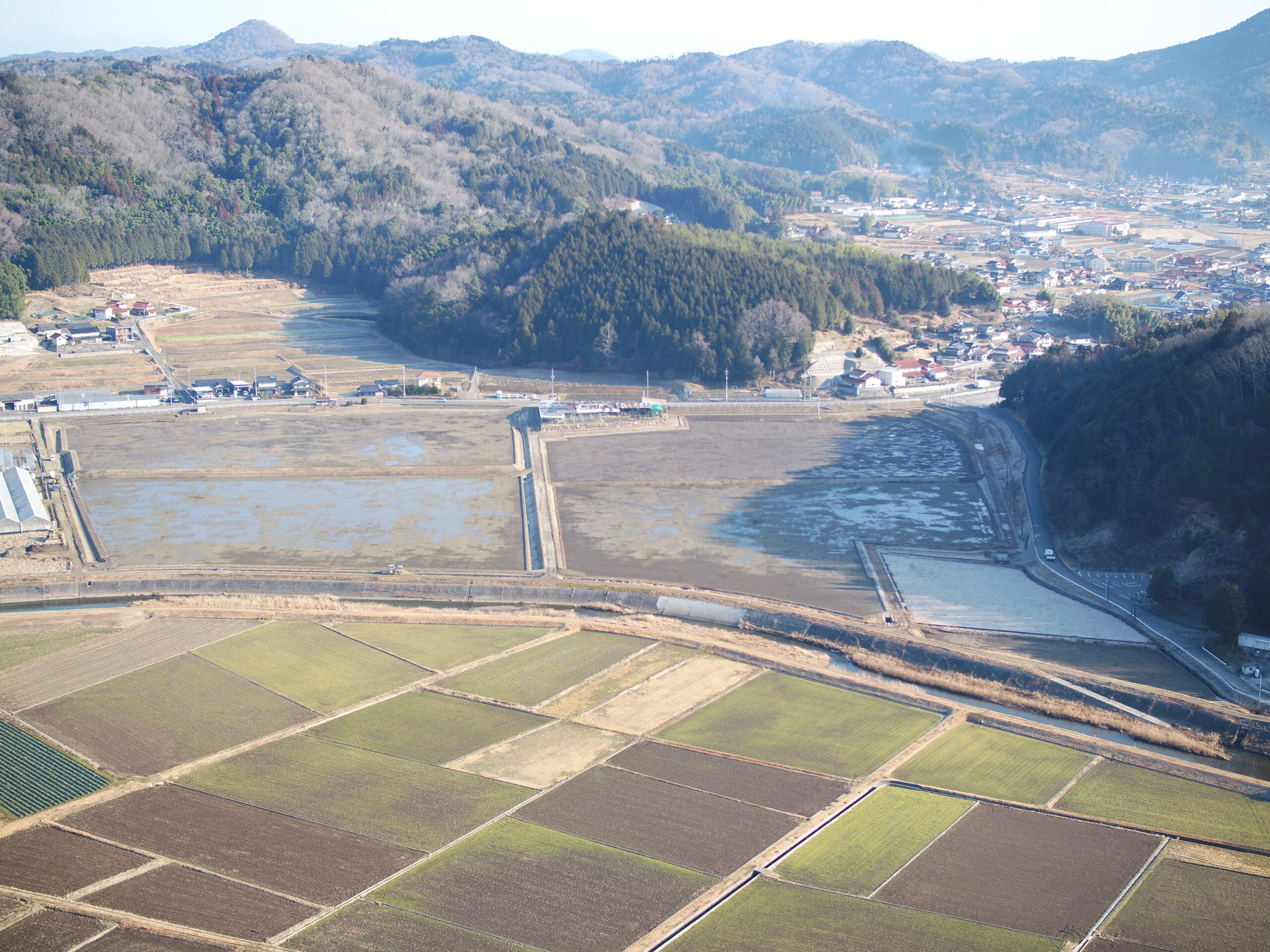 県営ほ場整備事業西大田地区区画整理工事